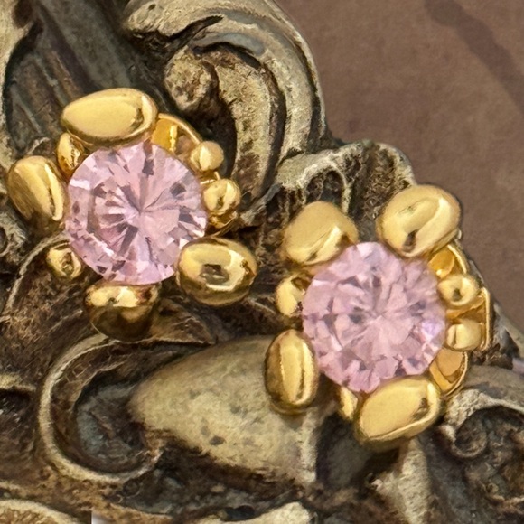 KATE SPADE • Pink Forest Nouveau Crystal Earrings - Picture 3 of 3